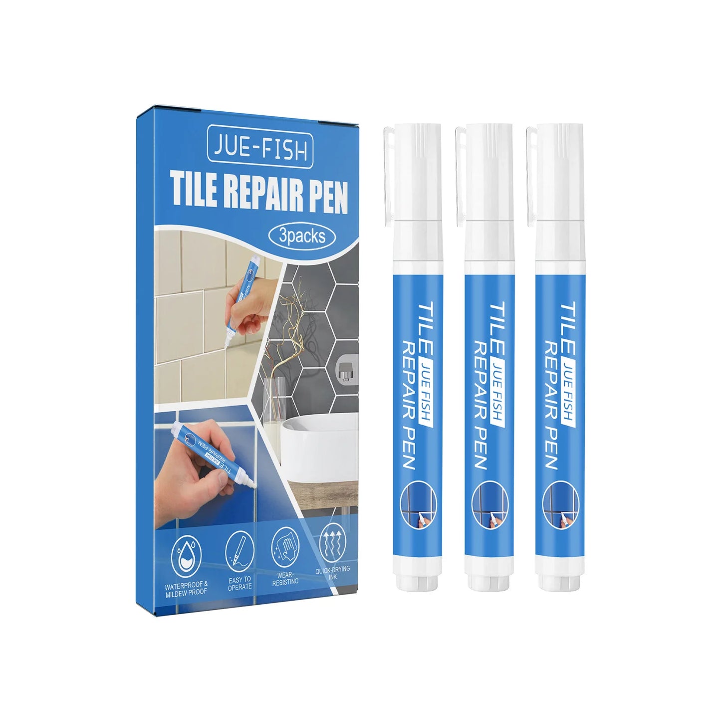 Jue Fish Tile Grout Repair Pen Ceramic Grout Sealer
