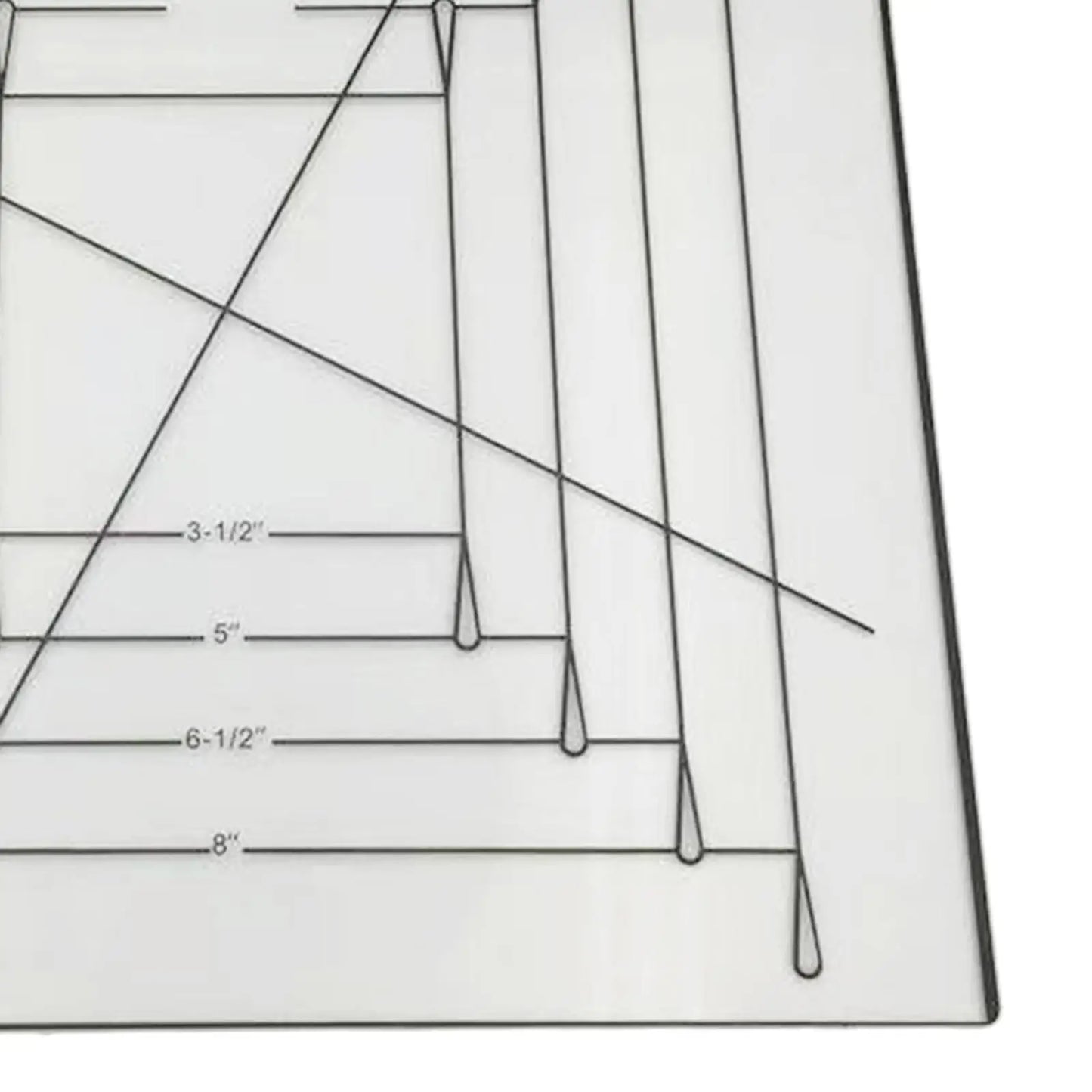 Twist N Stitch Quilting Ruler Set Template For Patchwork