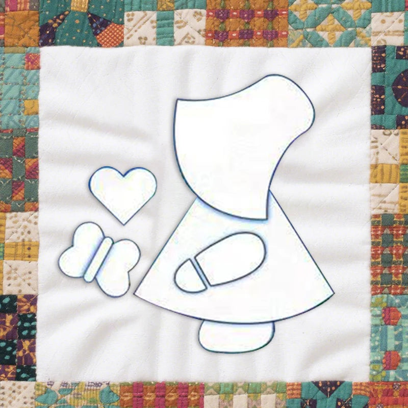 YOMDID 7pcs Standing Boy And Girl Template Acrylic Stencil