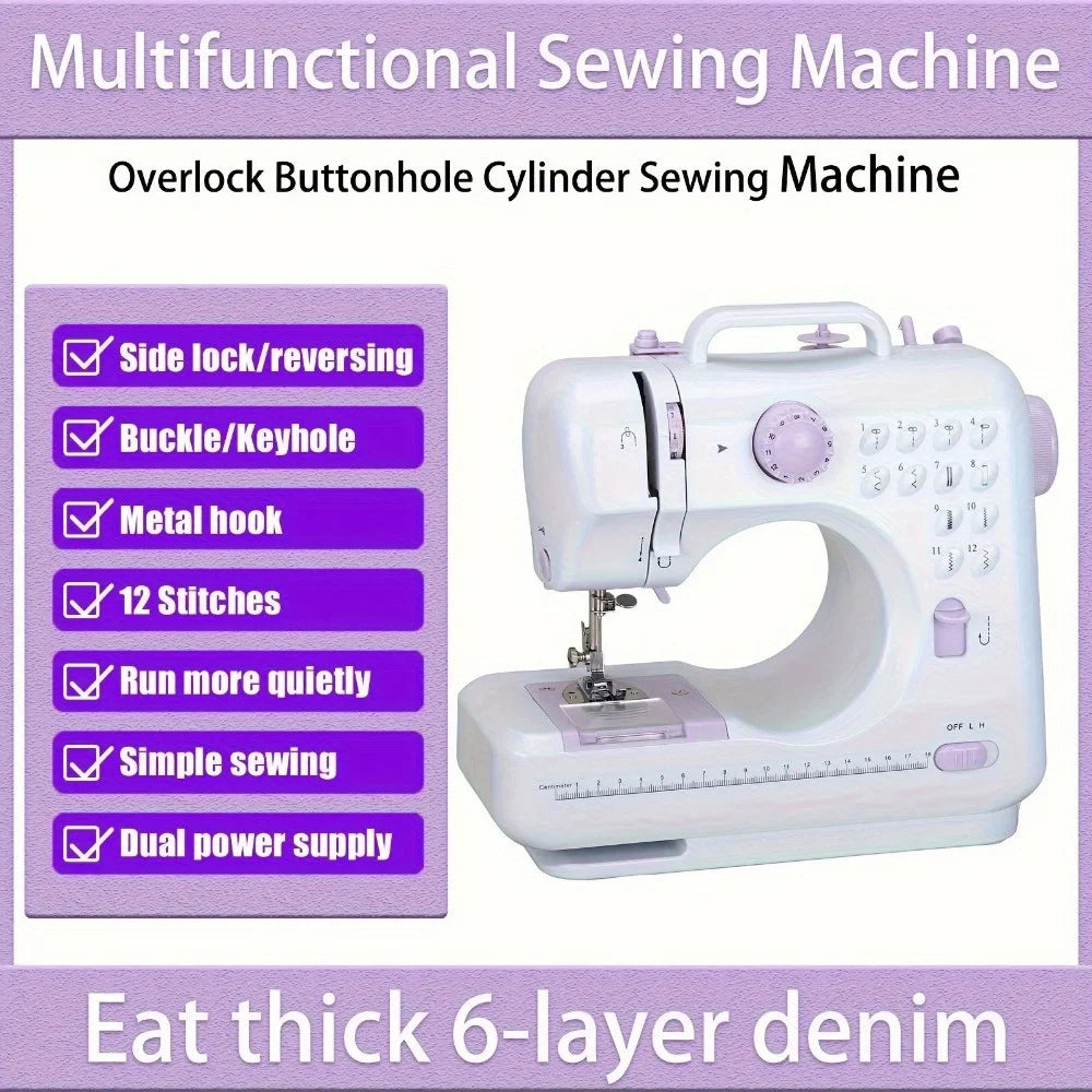 Electric Sewing Machine With 12 Stitches And 2 Speeds