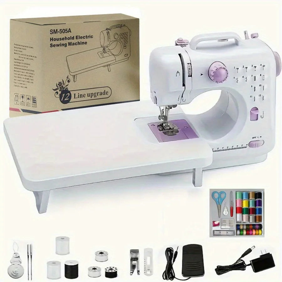 Electric Sewing Machine With 12 Stitches And 2 Speeds