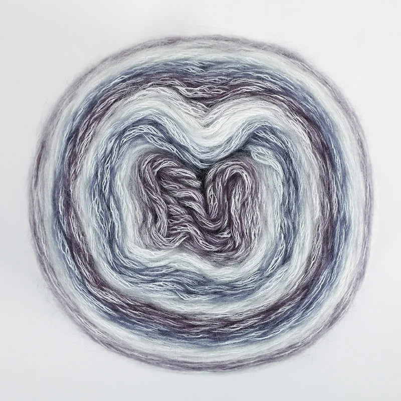 4 Pack Rainbow Gradient Wool Cake Yarn for Autumn Knitting