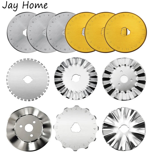 JAY HOME Rotary Cutter Blades Replacement For Quilting And Sewing