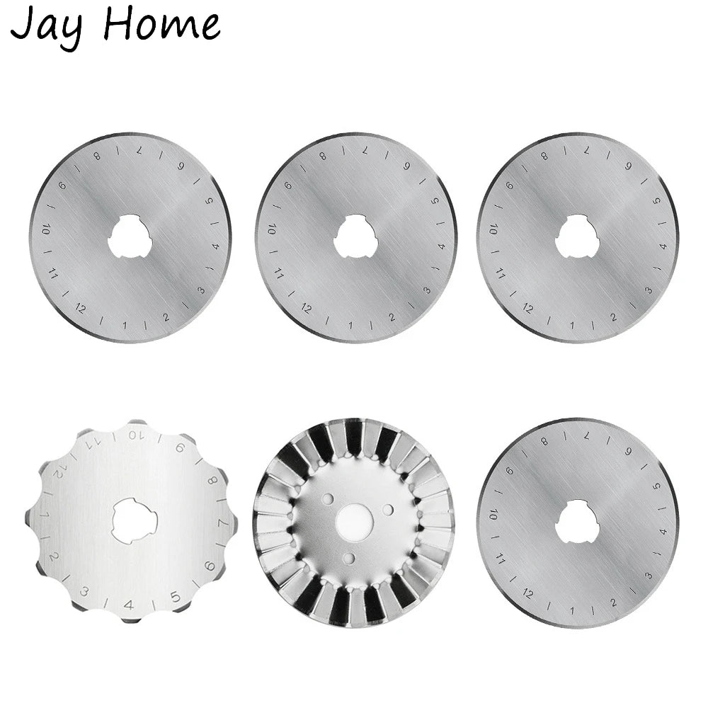 JAY HOME Rotary Cutter Blades Replacement for Quilting and Sewing