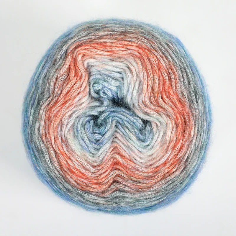 4 Pack Rainbow Gradient Wool Cake Yarn for Autumn Knitting