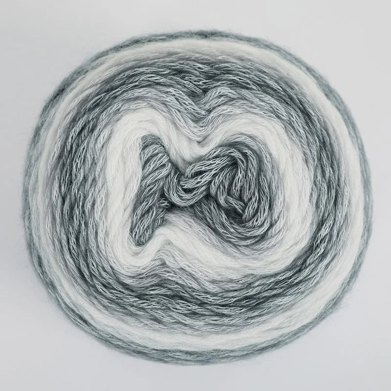 4 Pack Rainbow Gradient Wool Cake Yarn for Autumn Knitting