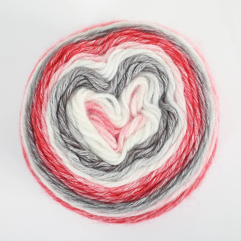 4 Pack Rainbow Gradient Wool Cake Yarn for Autumn Knitting