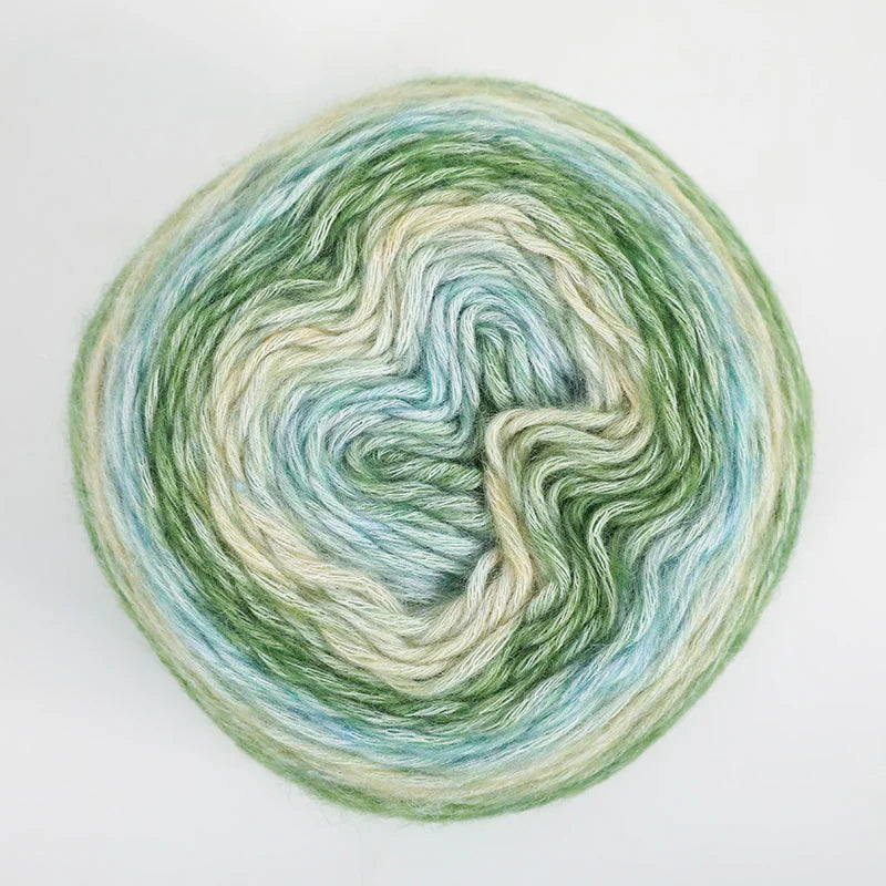 4 Pack Rainbow Gradient Wool Cake Yarn for Autumn Knitting