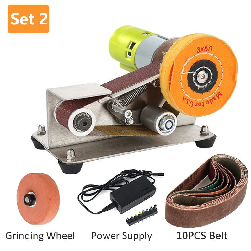 Dutoofree Mini Electric Belt Sander Adjustable Speed
