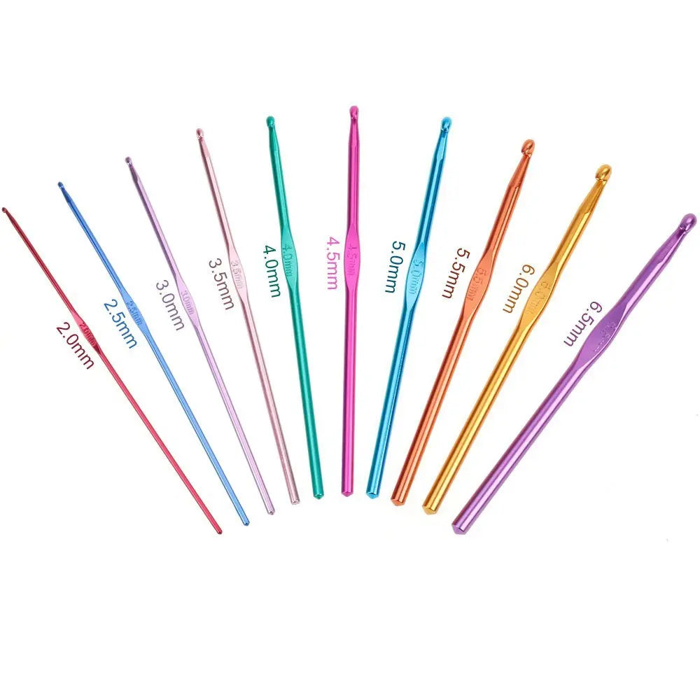 Looen 100Pcs Sewing Knitting Needle Set With Crochet Hooks