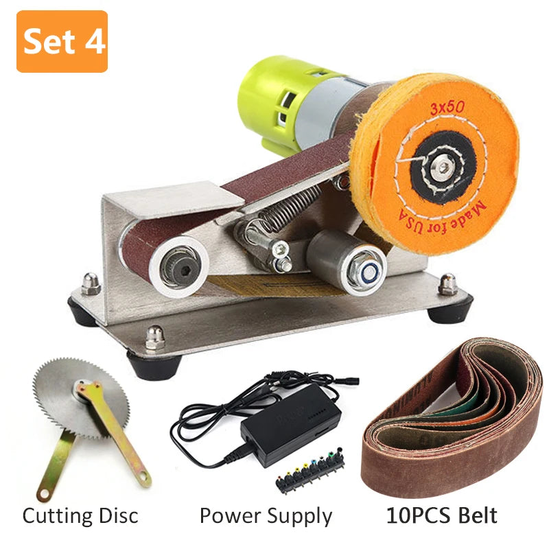 Dutoofree Mini Electric Belt Sander Adjustable Speed