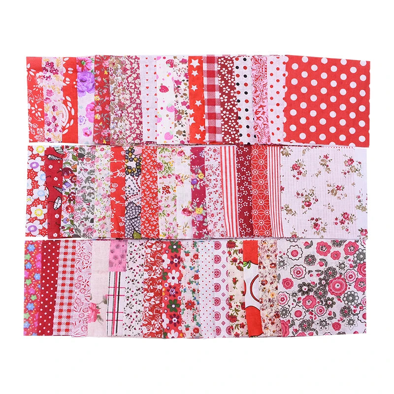 Cotton Floral Patchwork Fabric Squares For Quilting And Craft