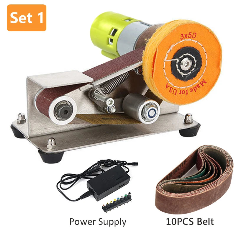 Dutoofree Mini Electric Belt Sander Adjustable Speed