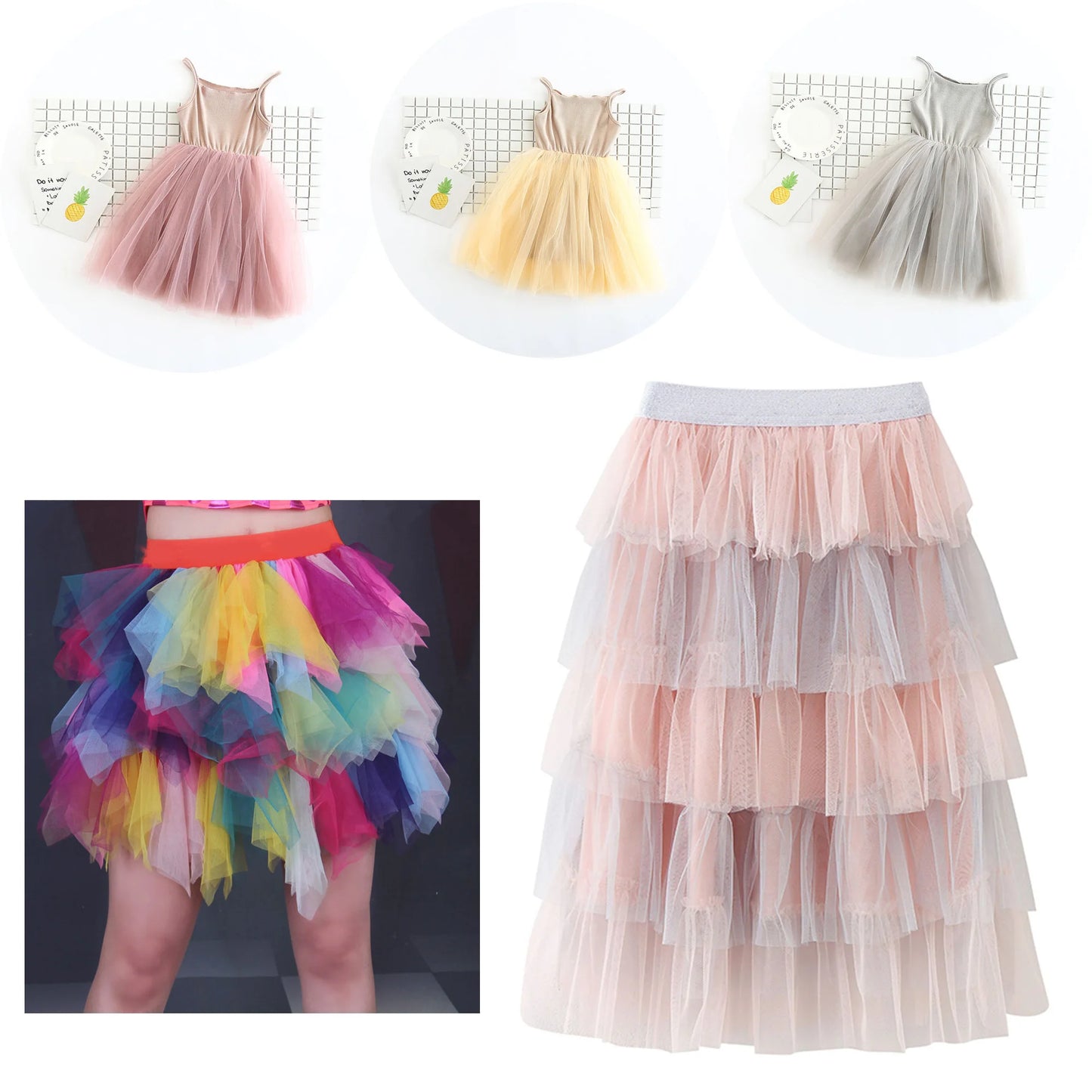 CN Zhejiang Nylon Mesh Tulle Fabric For DIY Baby Tutu