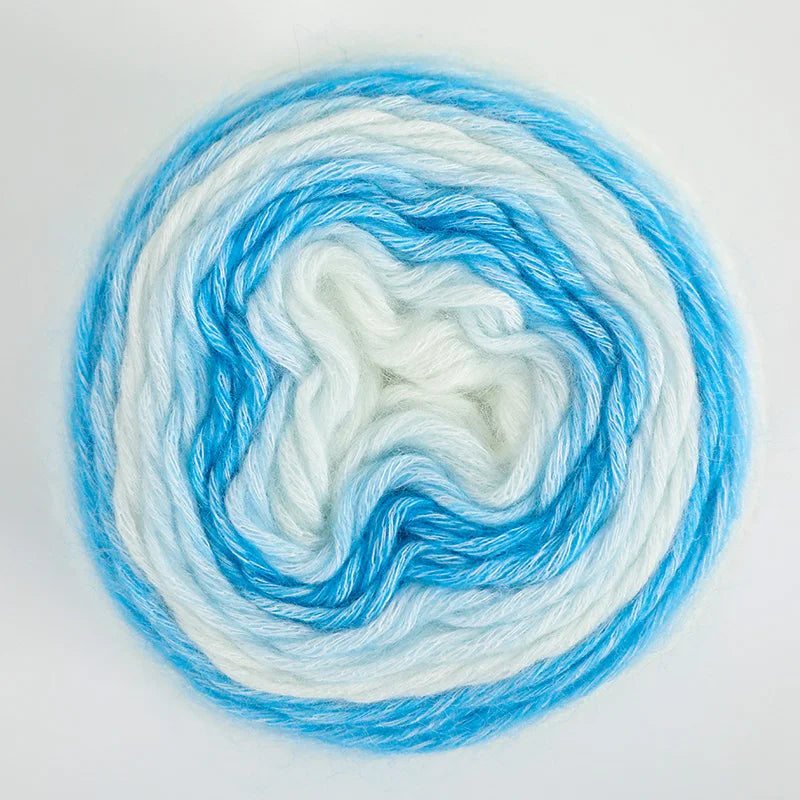 4 Pack Rainbow Gradient Wool Cake Yarn for Autumn Knitting