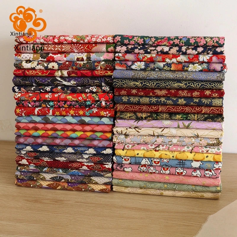 Xintianji Bronzed Japanese Cotton Fabric For DIY Crafts