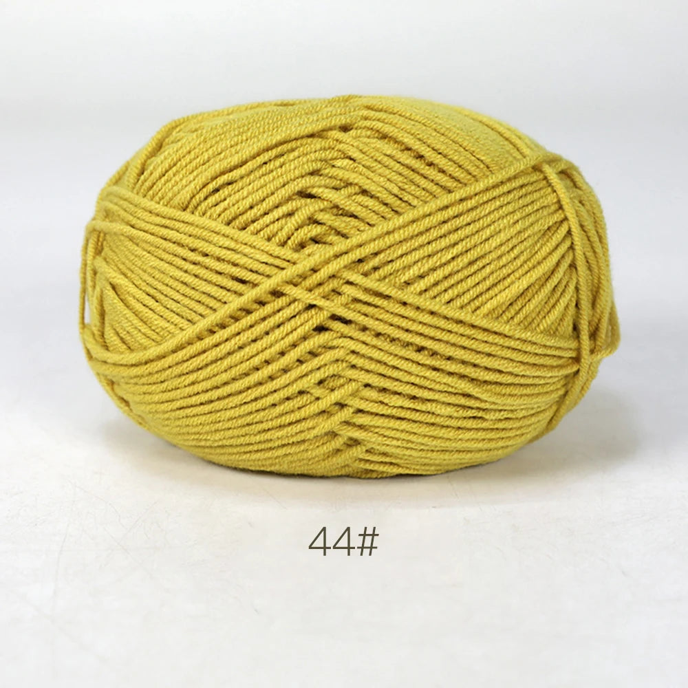 A1-1 50g/Set Soft Milk Cotton Yarn for Crochet Threads for Knitting Wool DIY Craft Sweater Hat Baby Wool Hand Knitting wholesale