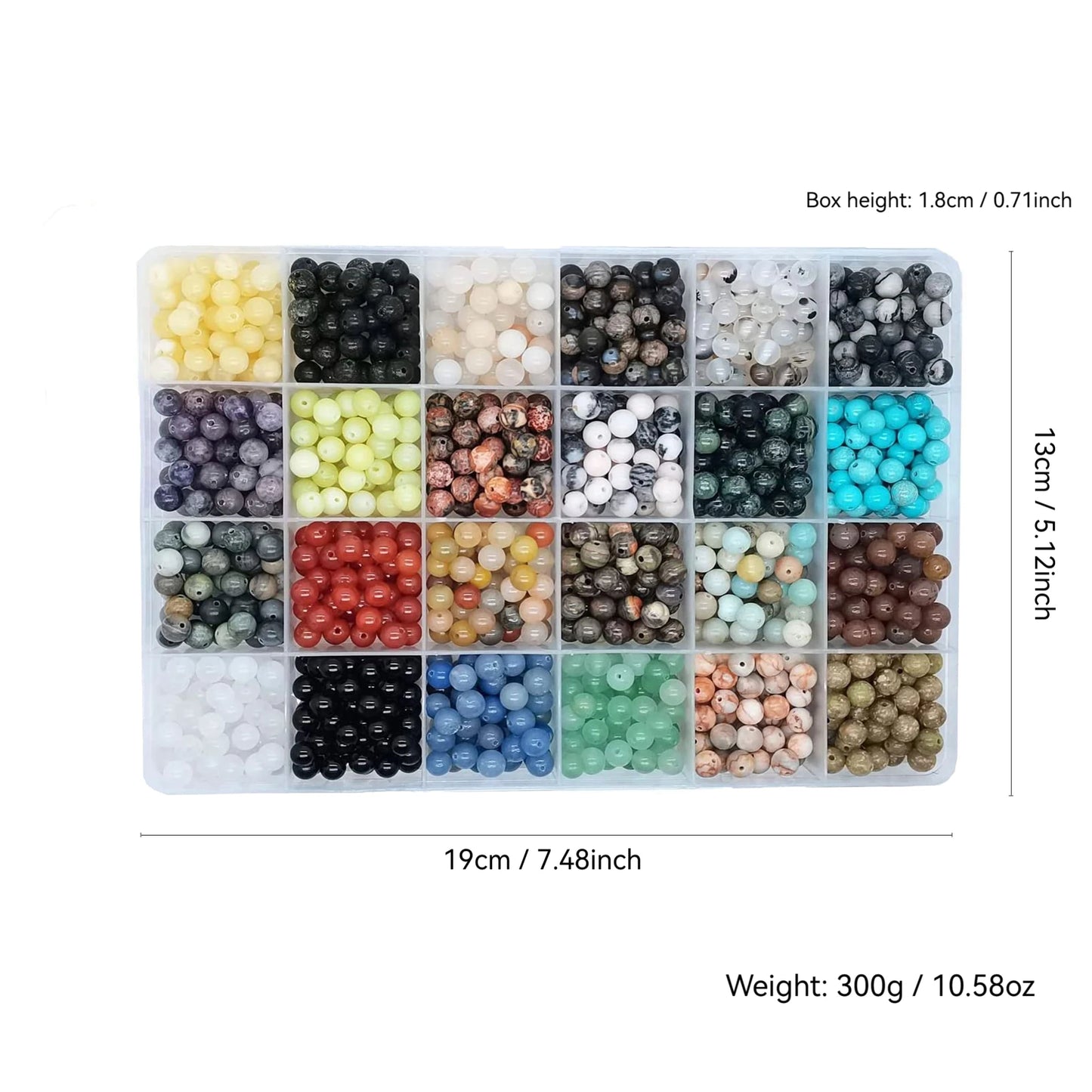 CN Natural Stone Beads 720pcs DIY Jewelry Making Kit