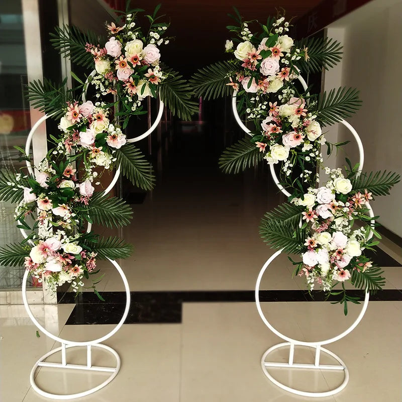 Guangdong Wedding Flower Display Frame Round Arch Backdrop