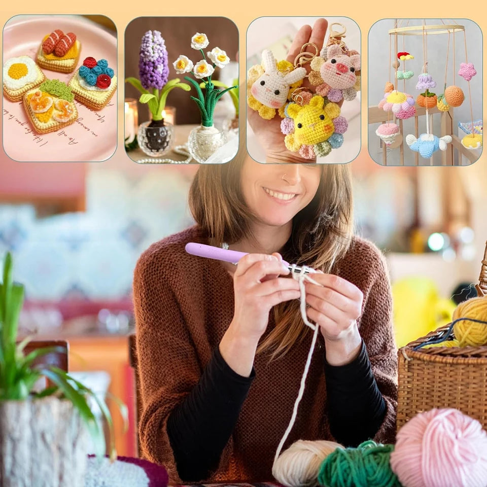 Hign-concerned Crochet Hooks Kit With Storage Bag And Tools