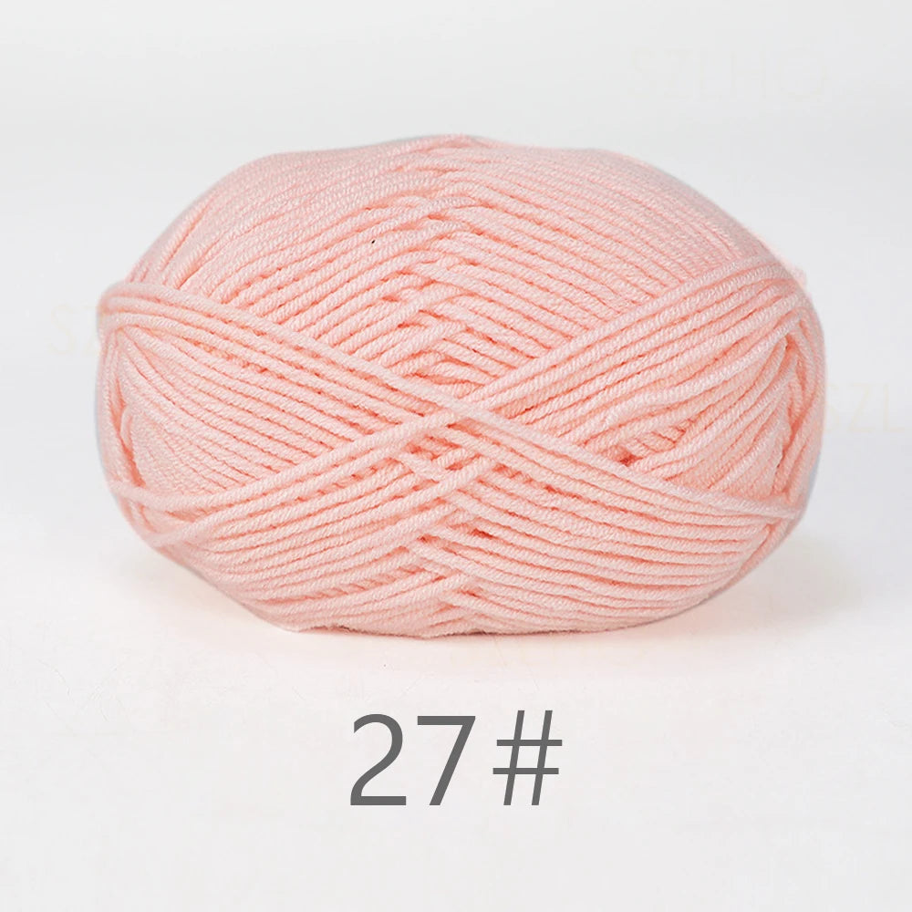 A1-1 50g/Set Soft Milk Cotton Yarn for Crochet Threads for Knitting Wool DIY Craft Sweater Hat Baby Wool Hand Knitting wholesale