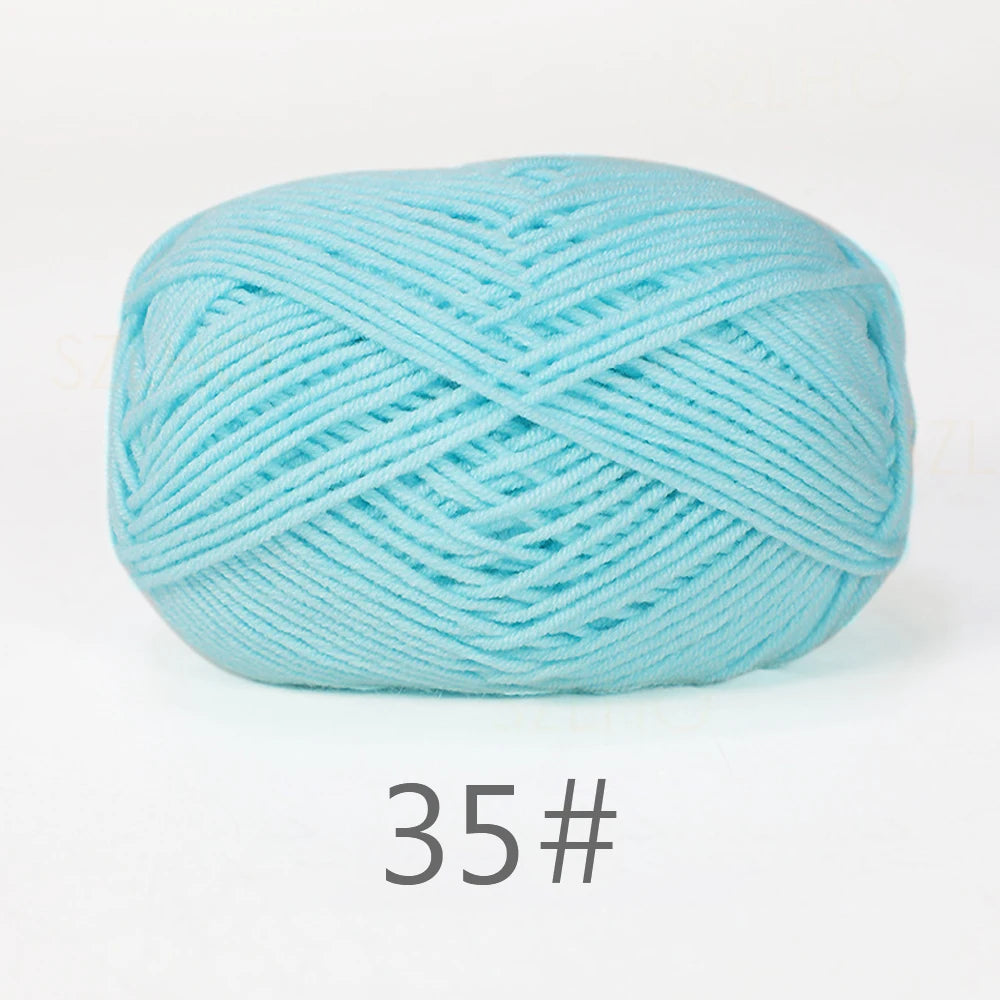 A1-1 50g/Set Soft Milk Cotton Yarn for Crochet Threads for Knitting Wool DIY Craft Sweater Hat Baby Wool Hand Knitting wholesale