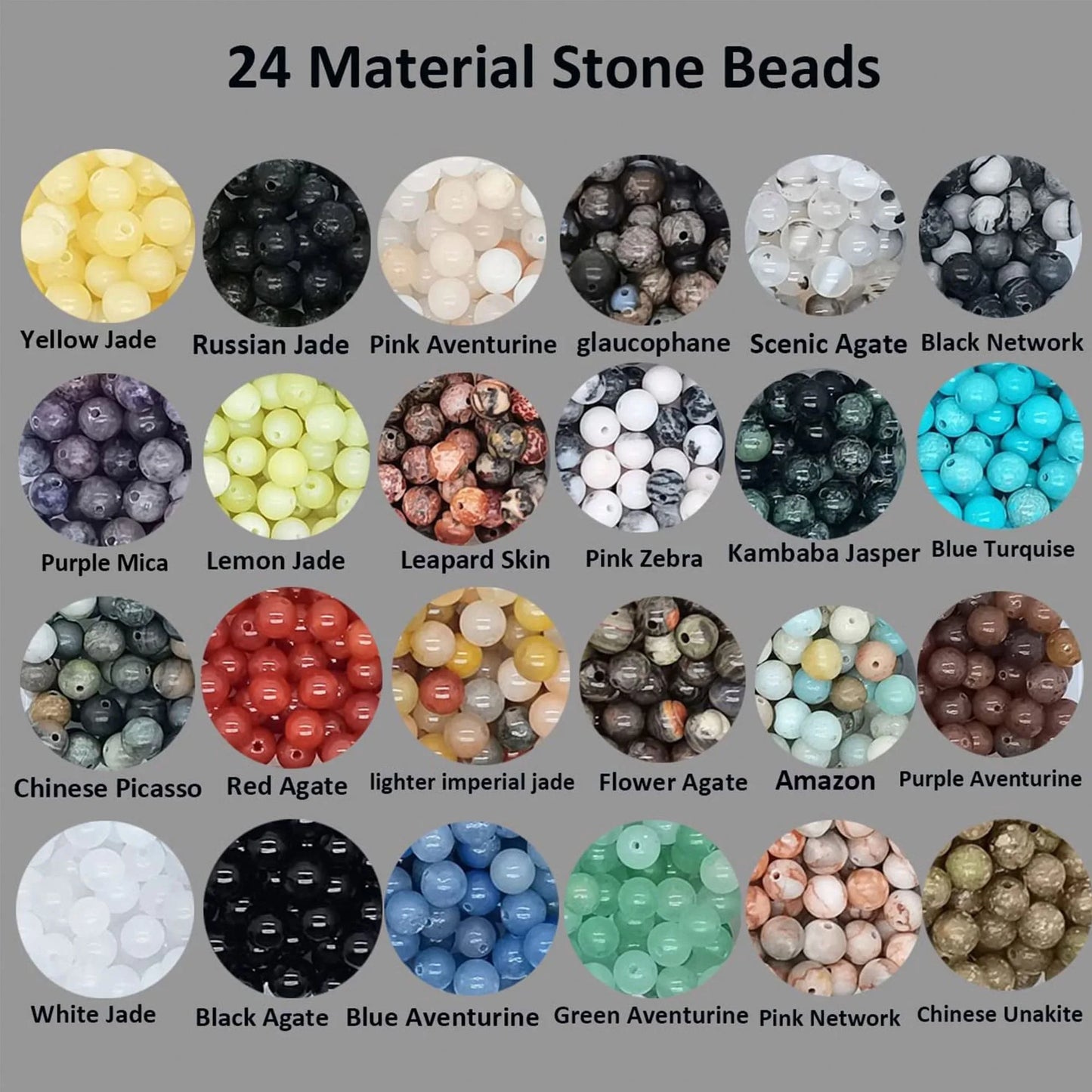 CN Natural Stone Beads 720pcs DIY Jewelry Making Kit