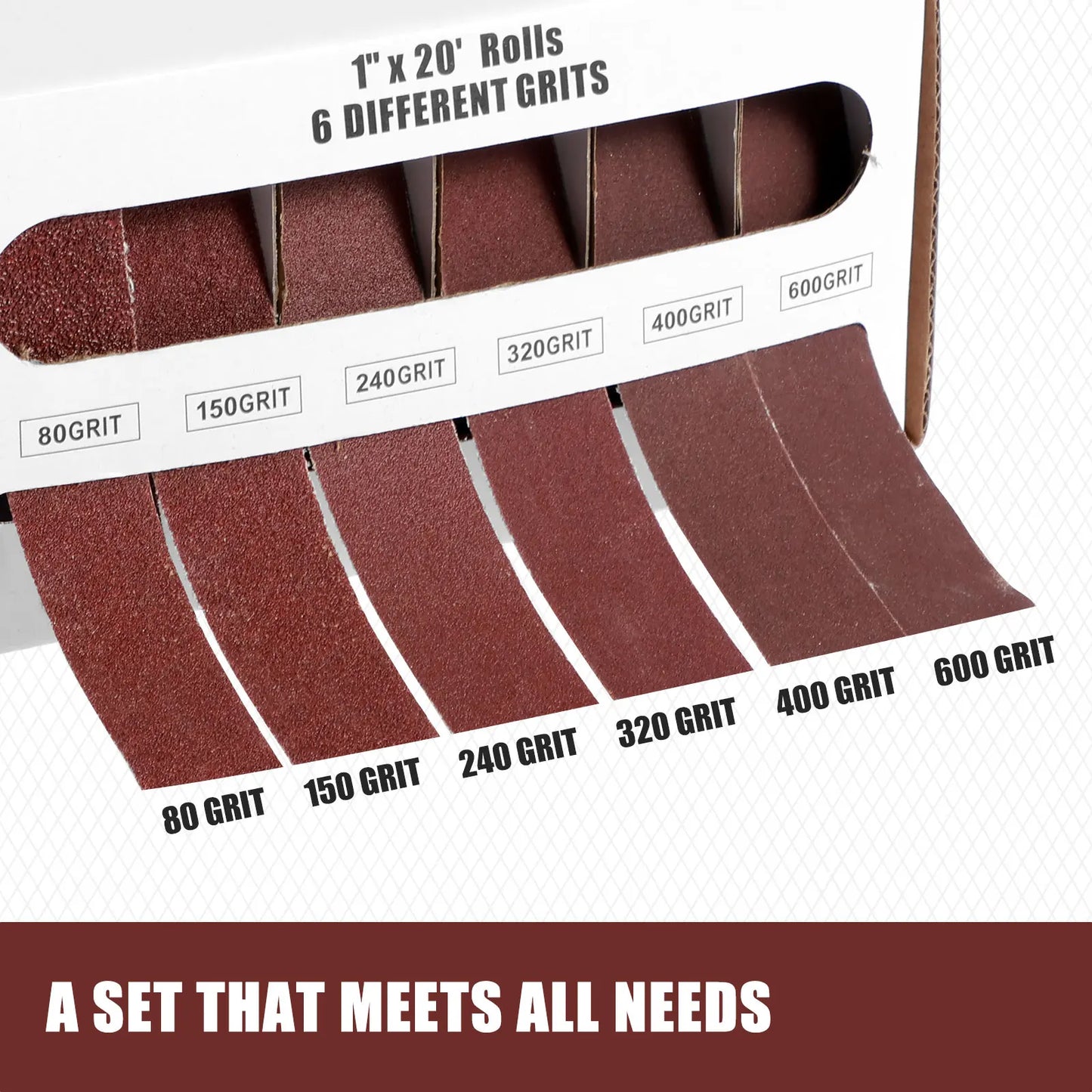 80-600 Grit Sandpaper Rolls for Wood and Metal Polishing