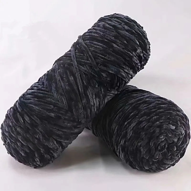 NONECN Polyester Velvet Chenille Yarn For Amigurumi 100g 130m