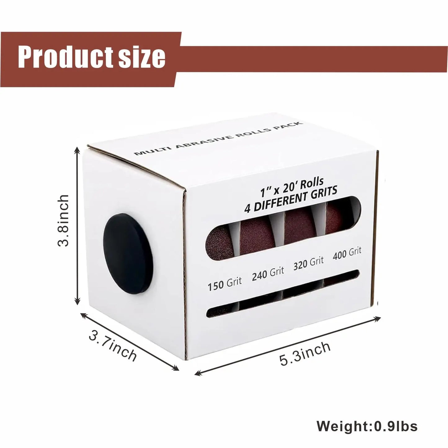 80-600 Grit Sandpaper Rolls for Wood and Metal Polishing