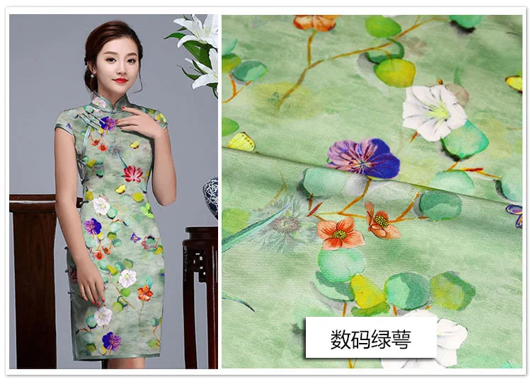 CN Zhejiang 3D Printed Rayon Fabric By The Meter Dress