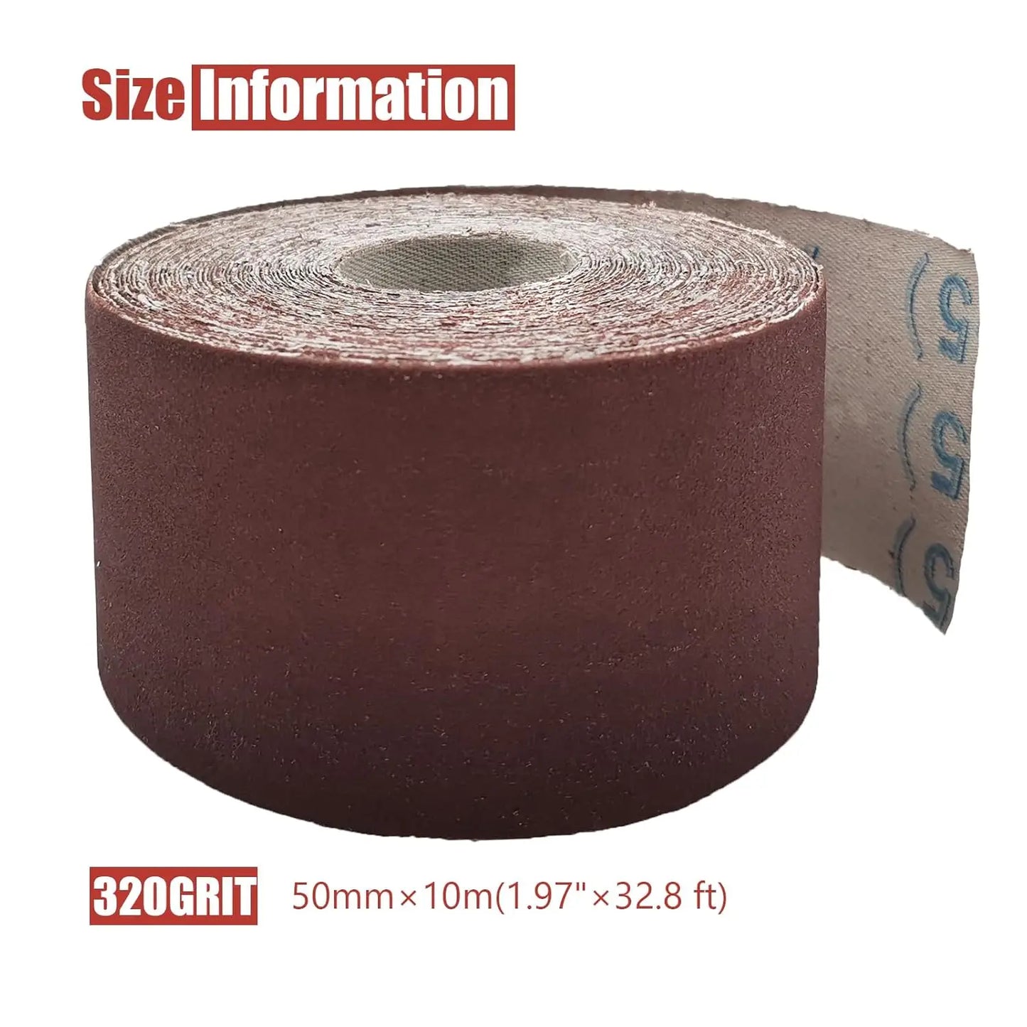 Emery Cloth Roll 400 Grit Sandpaper for Wood and Metal