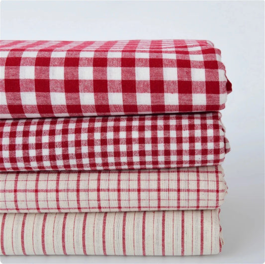 NONECN Cotton Linen Tablecloth Fabric For DIY Craft Projects