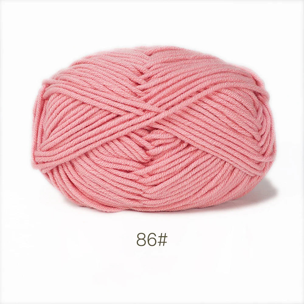 A1-1 50g/Set Soft Milk Cotton Yarn for Crochet Threads for Knitting Wool DIY Craft Sweater Hat Baby Wool Hand Knitting wholesale