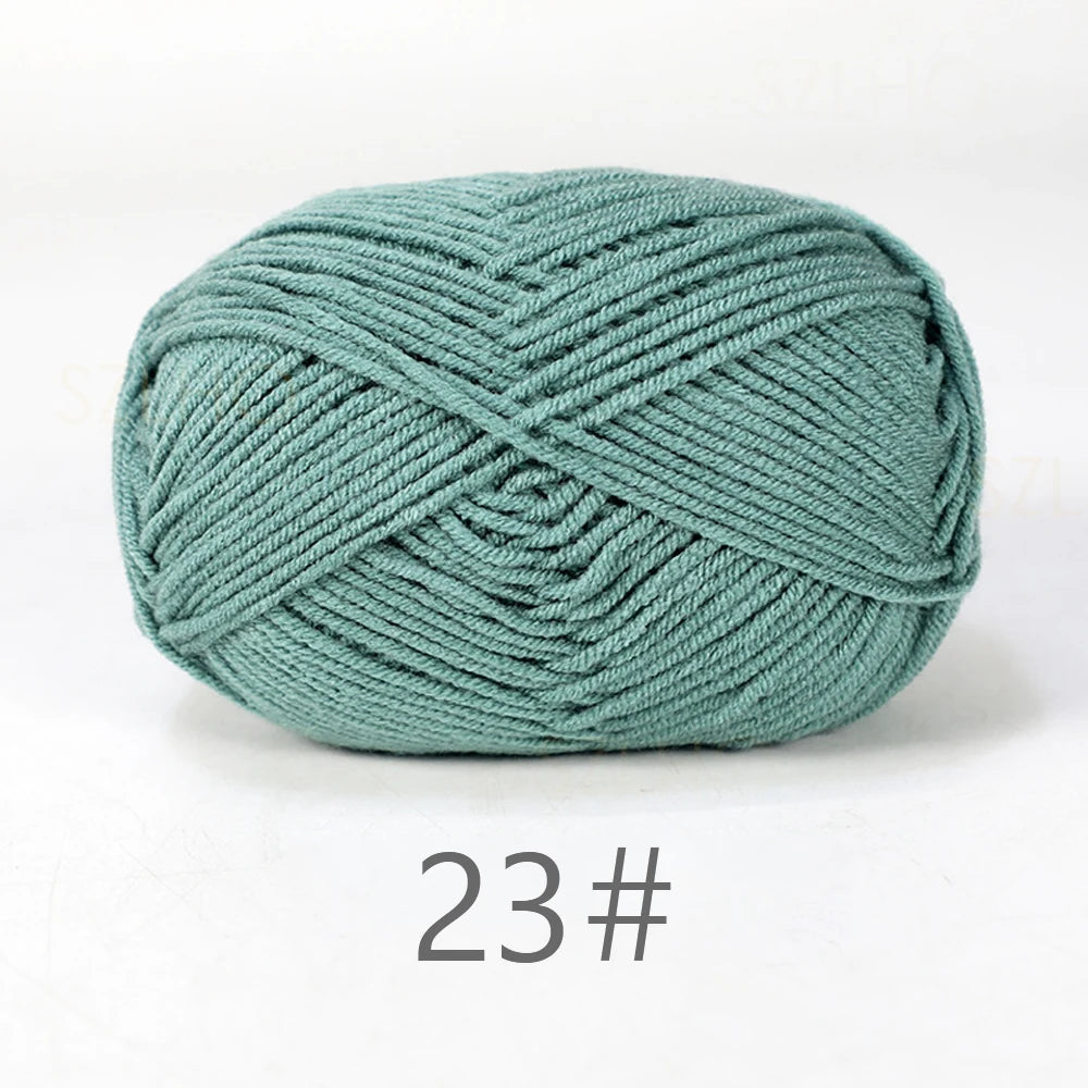 A1-1 50g/Set Soft Milk Cotton Yarn for Crochet Threads for Knitting Wool DIY Craft Sweater Hat Baby Wool Hand Knitting wholesale