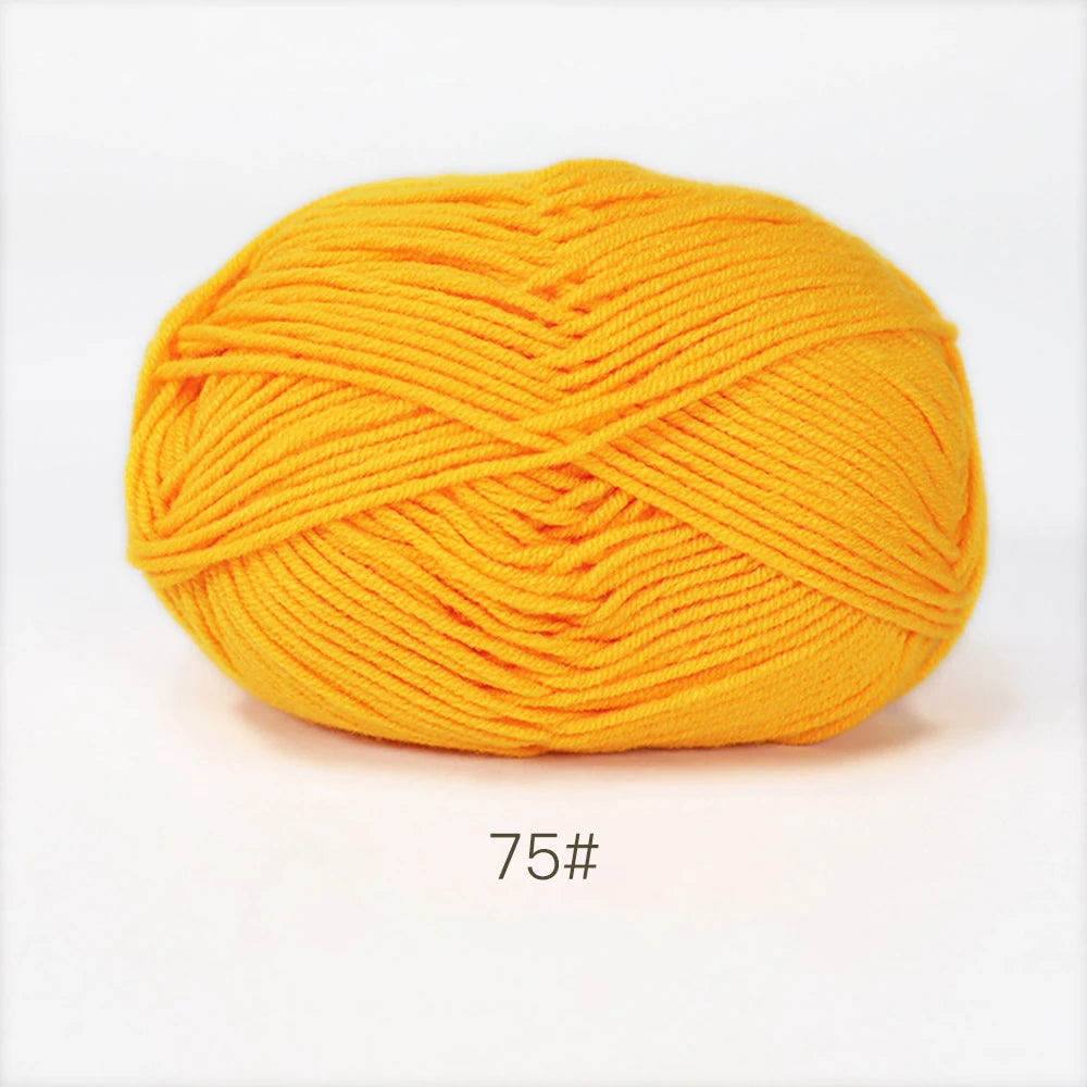 A1-1 50g/Set Soft Milk Cotton Yarn for Crochet Threads for Knitting Wool DIY Craft Sweater Hat Baby Wool Hand Knitting wholesale