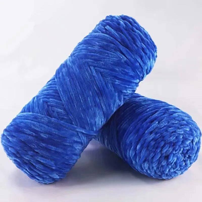 NONECN Polyester Velvet Chenille Yarn For Amigurumi 100g 130m