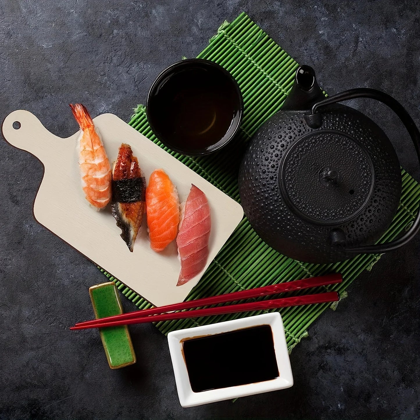 Choice Wooden Serving Board Set 6 Piece Cheese Bread Paddle