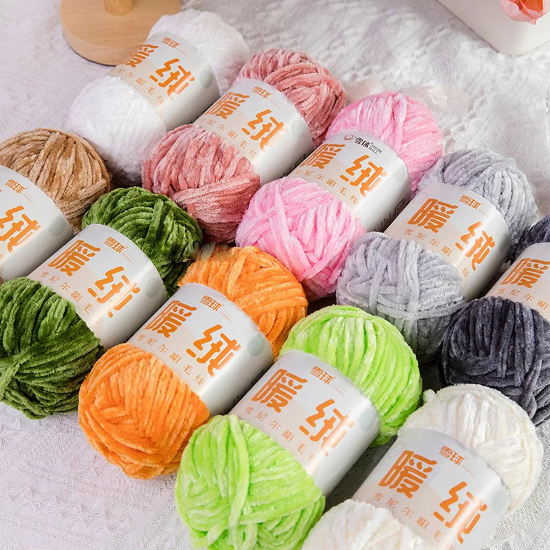 Zhejiang CN Chenille Velvet Yarn 100g 80m Carded Polyester