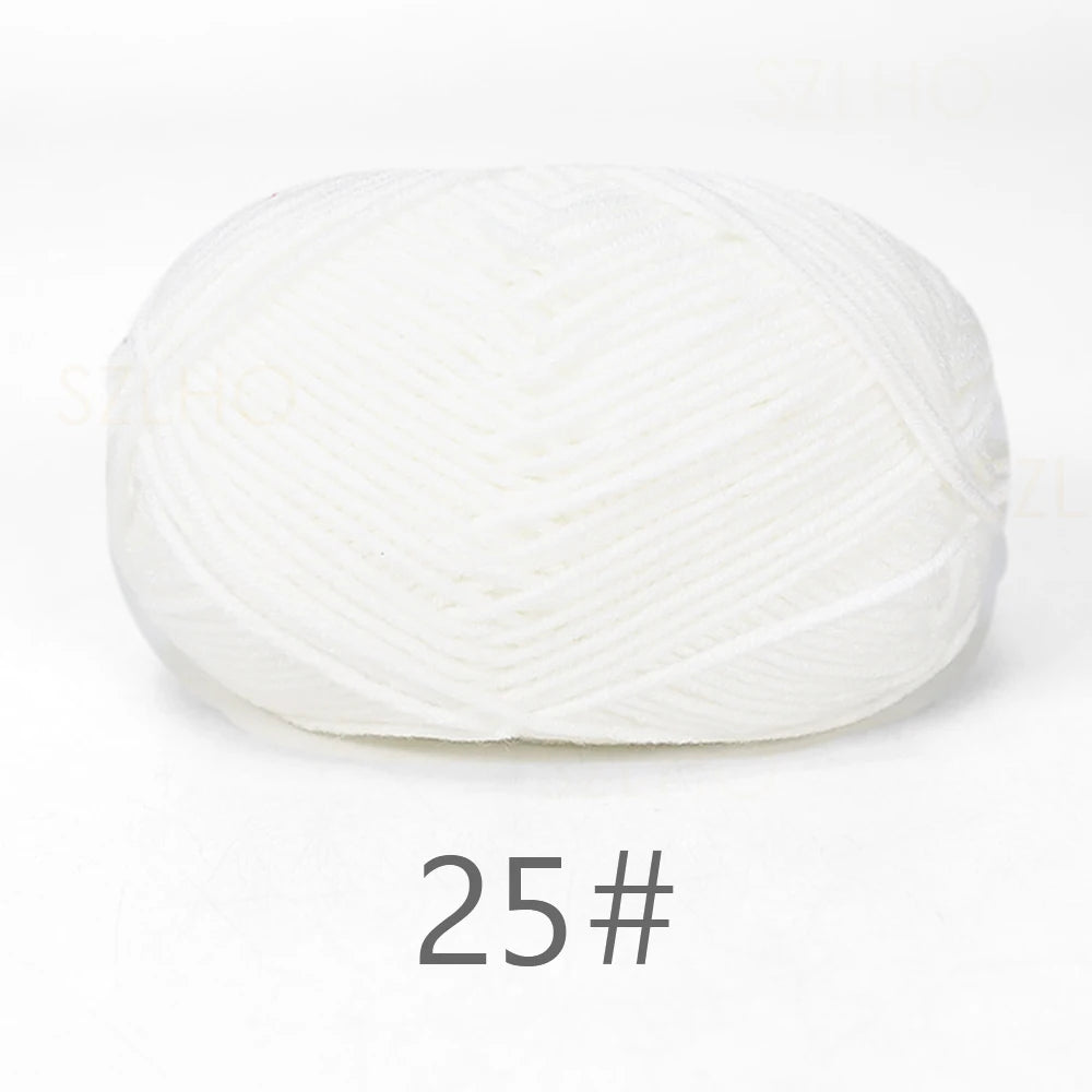 A1-1 50g/Set Soft Milk Cotton Yarn for Crochet Threads for Knitting Wool DIY Craft Sweater Hat Baby Wool Hand Knitting wholesale