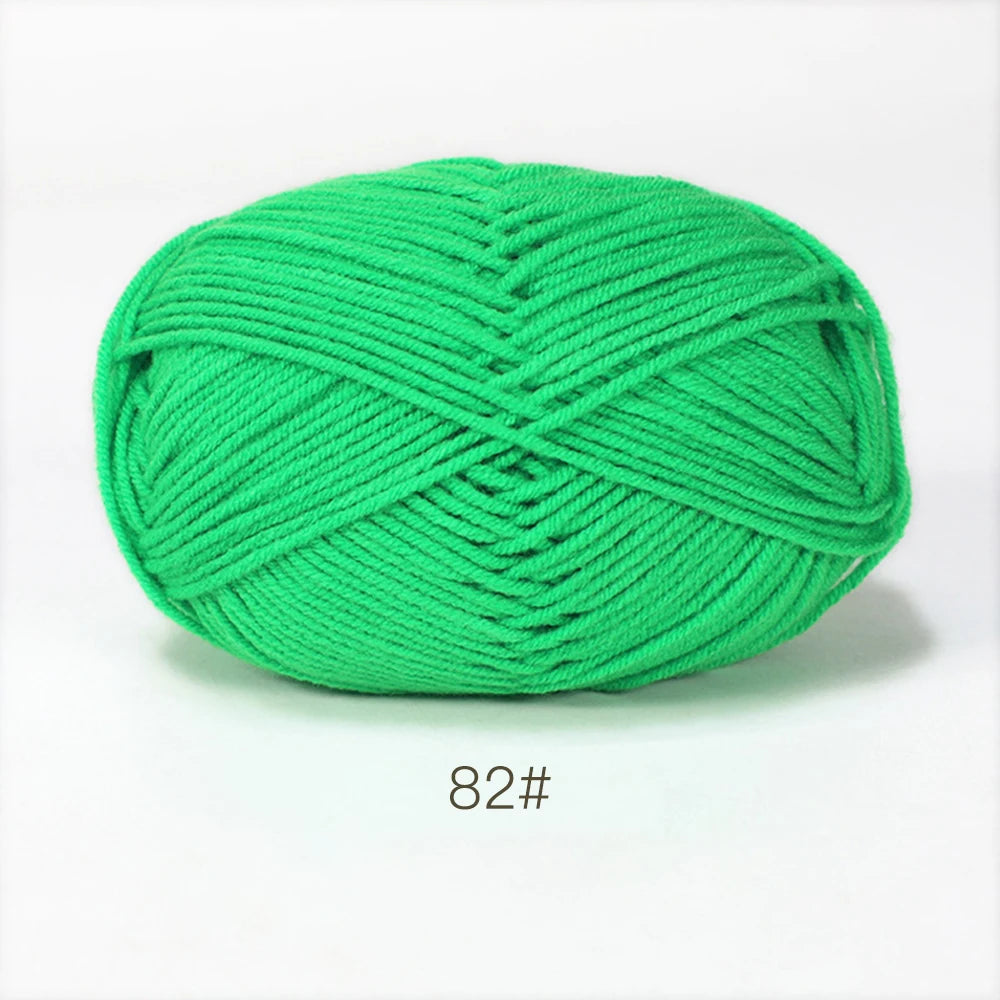 A1-1 50g/Set Soft Milk Cotton Yarn for Crochet Threads for Knitting Wool DIY Craft Sweater Hat Baby Wool Hand Knitting wholesale