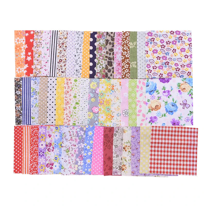 Cotton Floral Patchwork Fabric Squares For Quilting And Craft