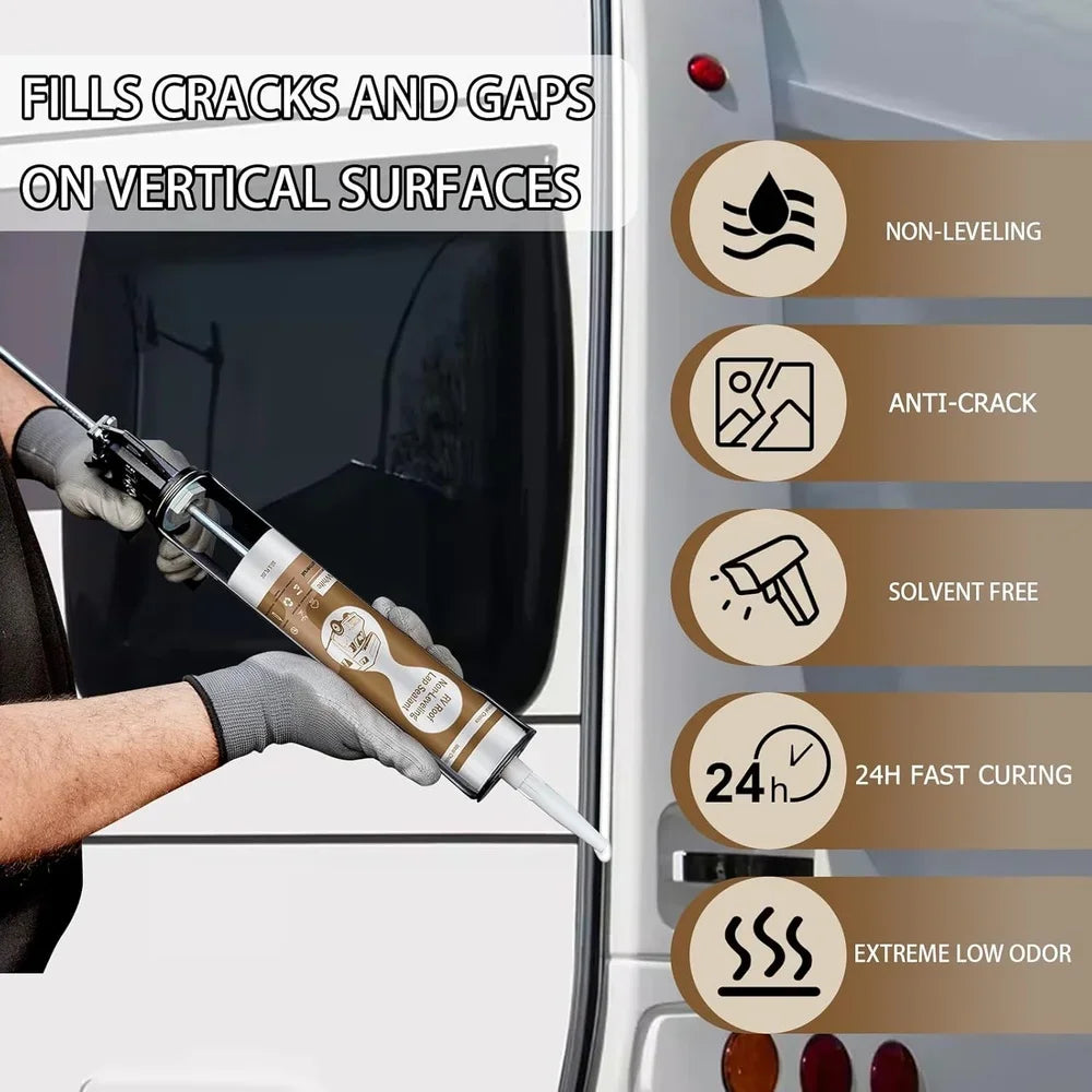 XMSJ RV Roof Sealant Flexible Caulk Non Leveling Adhesion