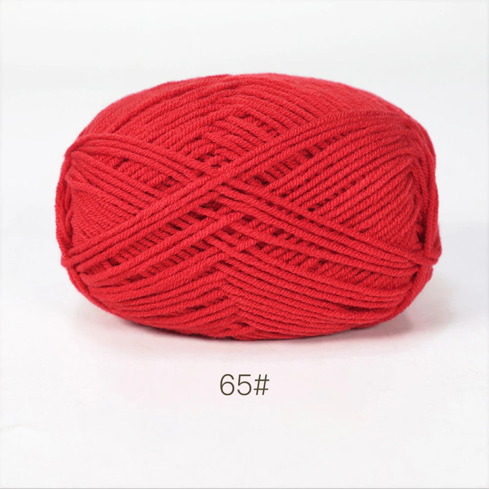 A1-1 50g/Set Soft Milk Cotton Yarn for Crochet Threads for Knitting Wool DIY Craft Sweater Hat Baby Wool Hand Knitting wholesale