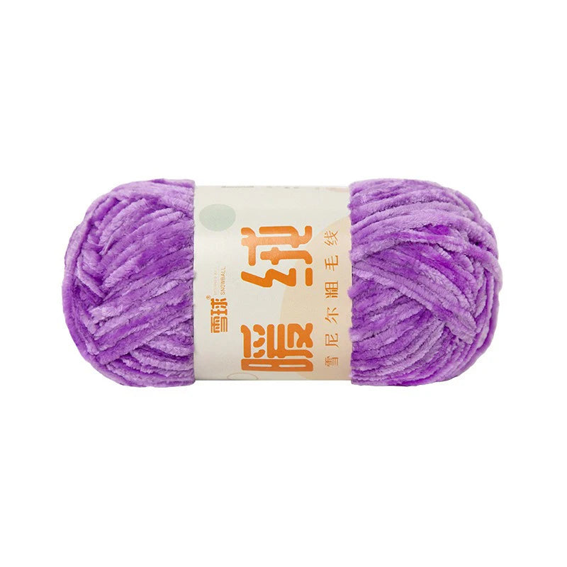 Zhejiang CN Chenille Velvet Yarn 100g 80m Carded Polyester