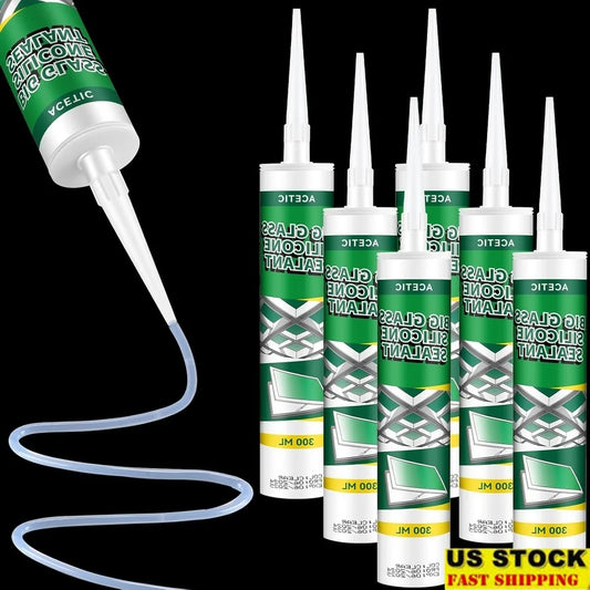 XMSJ Silicone Sealant Caulk Waterproof Adhesive Setting