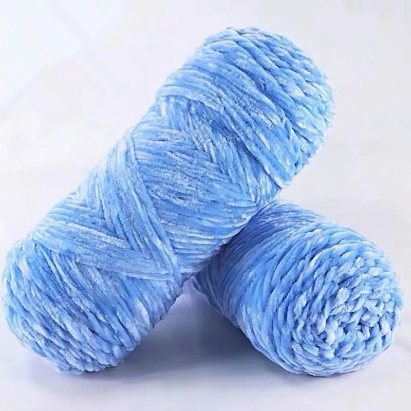 NONECN Polyester Velvet Chenille Yarn For Amigurumi 100g 130m