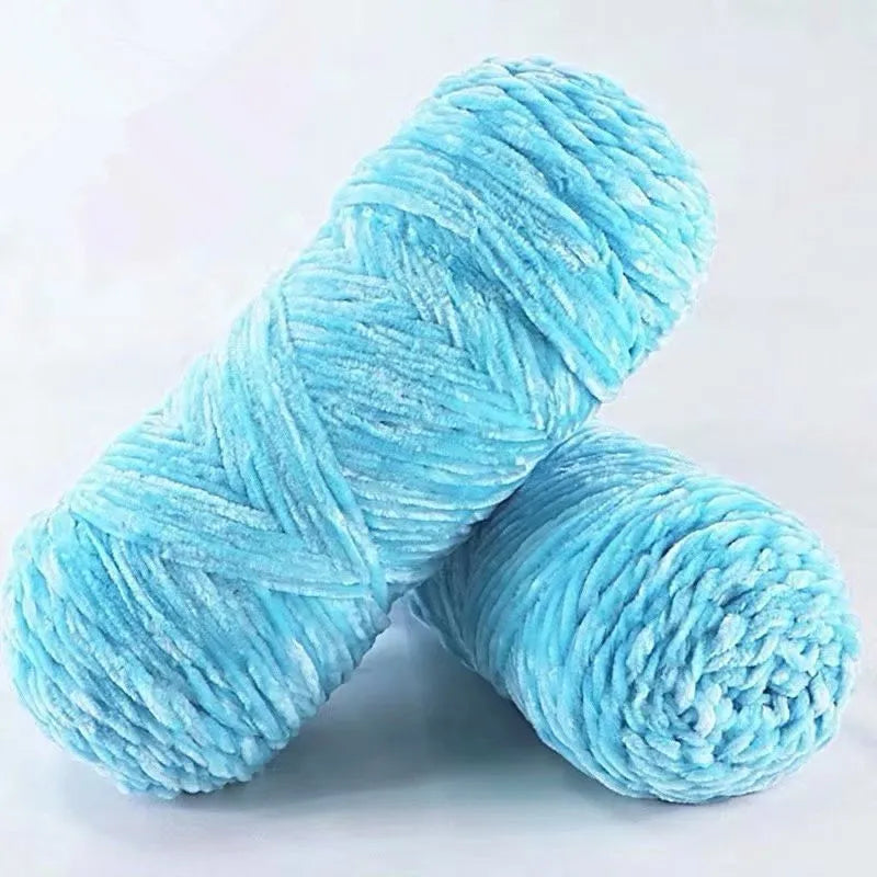 NONECN Polyester Velvet Chenille Yarn For Amigurumi 100g 130m