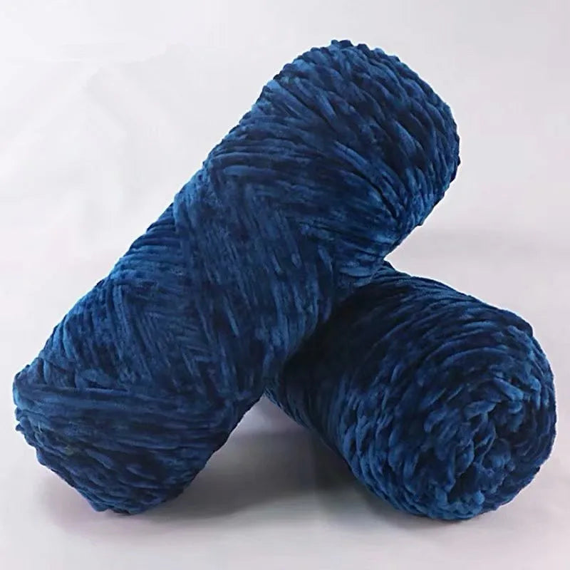 NONECN Polyester Velvet Chenille Yarn For Amigurumi 100g 130m