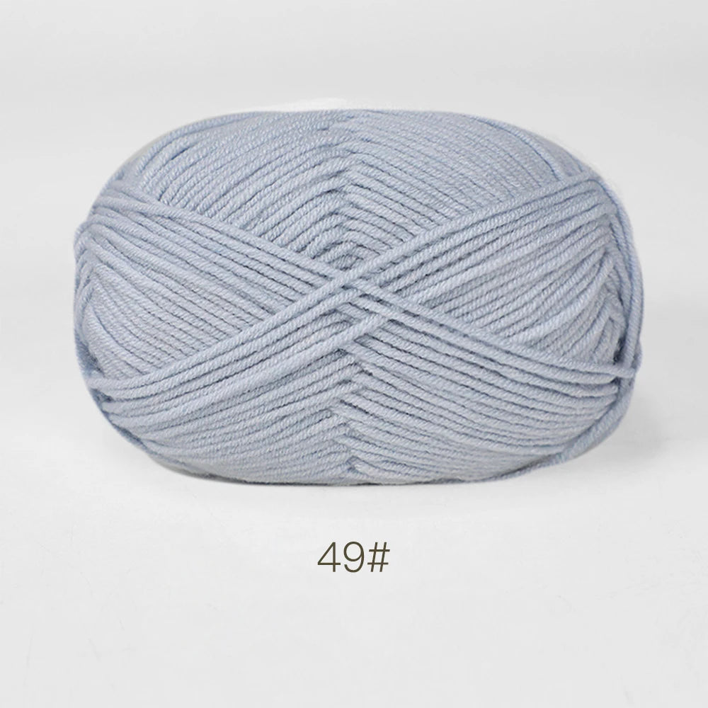 A1-1 50g/Set Soft Milk Cotton Yarn for Crochet Threads for Knitting Wool DIY Craft Sweater Hat Baby Wool Hand Knitting wholesale